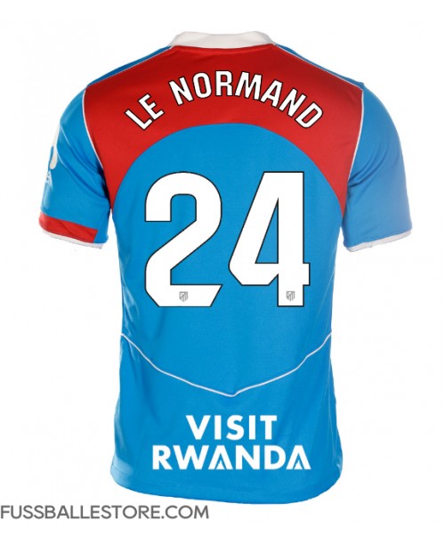 Günstige Atletico Madrid Robin Le Normand #24 3rd trikot Damen 2025-26 Kurzarm Günstige Atletico Madrid Robin Le Normand #24 3rd trikot Damen 2025-26 Kurzarm